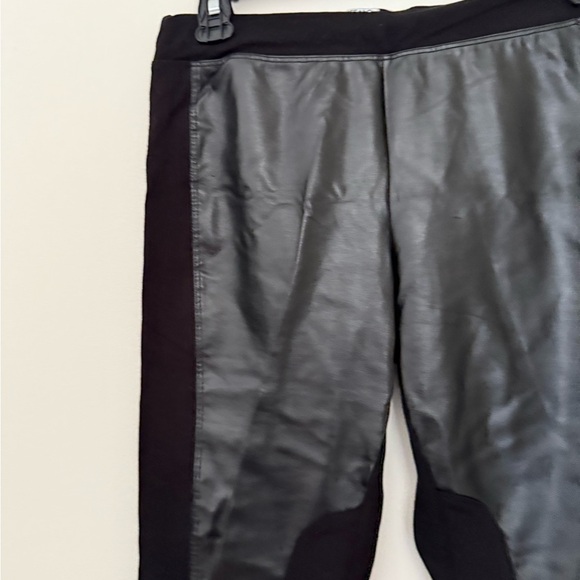 Buffalo David Bitton Leather Two-Tone Skinny Pants - Picture 3 of 9